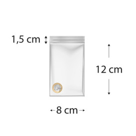 Plastic Zip Bag Seal top 8x12cm G-300 (166 Units)