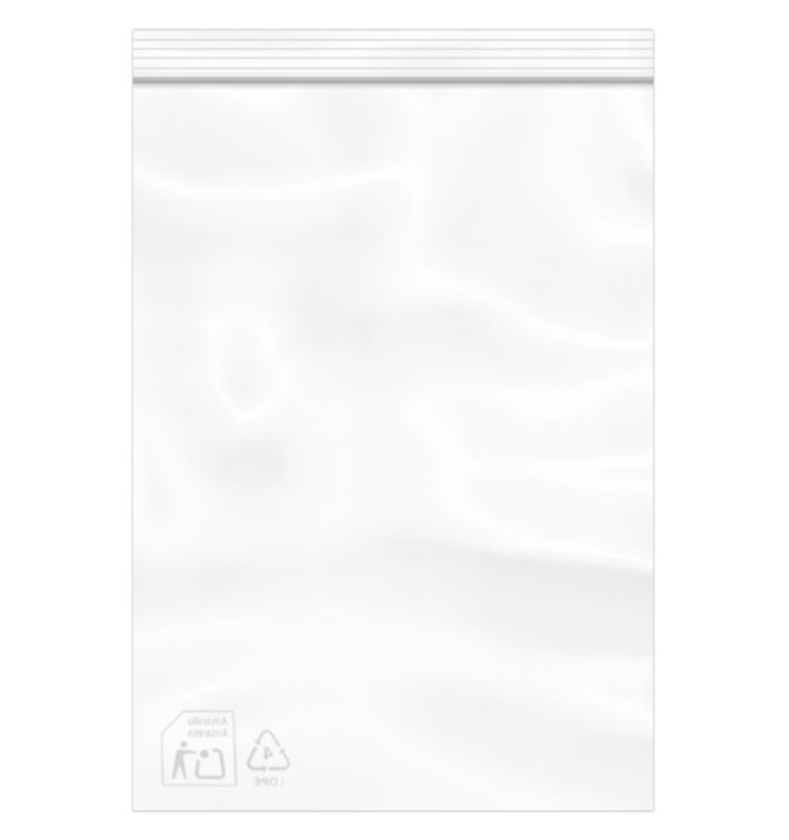 Plastic Zip Bag Seal top 25x35cm G-200 (100 Units)  