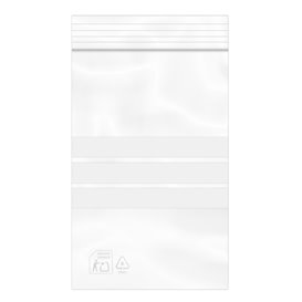 Plastic Zip Bag Seal top Write-On Block 8x12cm G-200 (1000 Units)