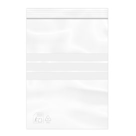 Plastic Zip Bag Seal top Write-On Block 16x22cm G-200 (1000 Units)