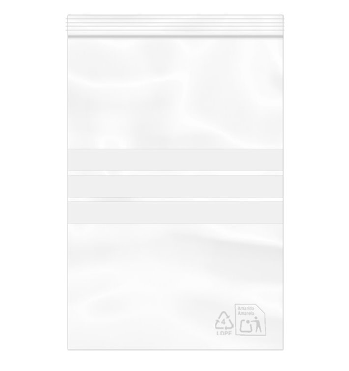 Plastic Zip Bag Seal top Write-On Block 20x30cm G-200 (100 Units)  