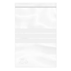 Plastic Zip Bag Seal top Write-On Block 20x30cm G-200 (1000 Units)