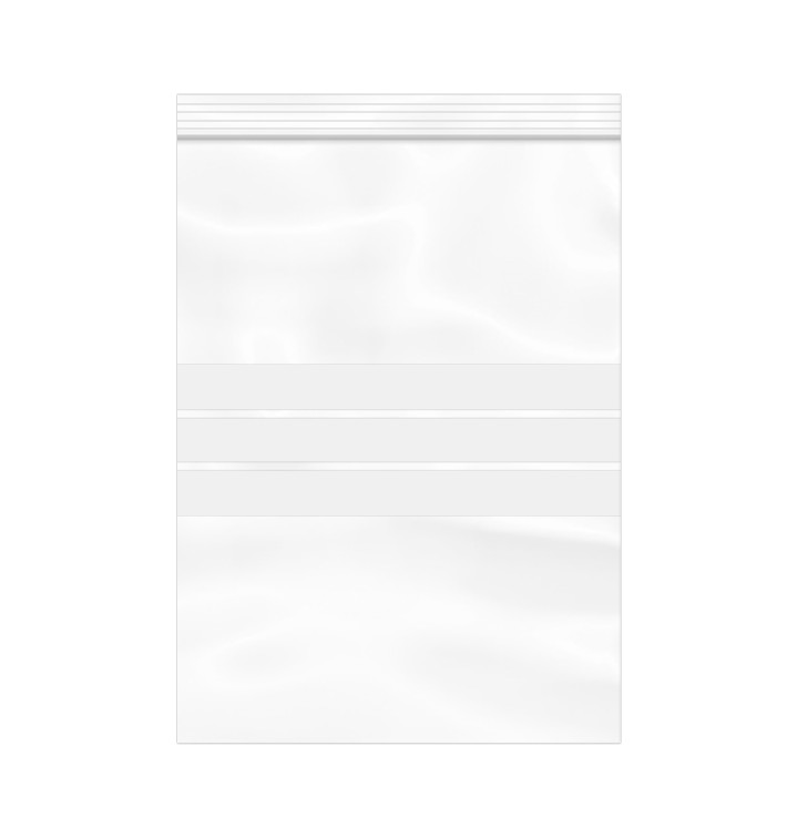 Plastic Zip Bag Seal top Write-On Block 25x35cm G-200 (1000 Units)