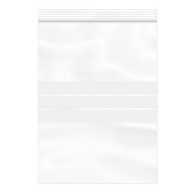 Plastic Zip Bag Seal top Write-On Block 25x35cm G-200 (100 Units)  