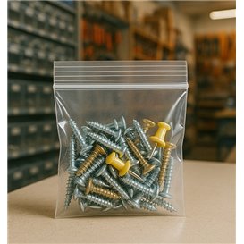 Plastic Zip Bag Seal top 11x11cm G-200 (100 Units)  