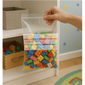 Plastic Zip Bag Seal top Write-On Block 20x30cm G-200 (1000 Units)