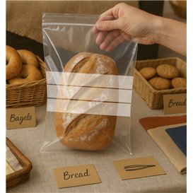 Plastic Zip Bag Seal top Write-On Block 20x30cm G-200 (1000 Units)