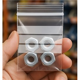 Plastic Zip Bag Seal top Write-On Block 4x6cm G-200 (1000 Units)