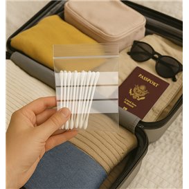 Plastic Zip Bag Seal top Write-On Block 8x12cm G-200 (1000 Units)