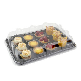 Plastic Lid for Tray Clear 35x24cm (25 Units) 