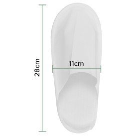 Disposable Slipper TST PP Closed EVA Sole White (1 Unit)