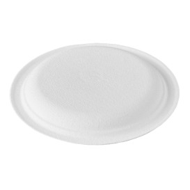 Sugarcane Plate White Ø15,5cm (50 Units) 