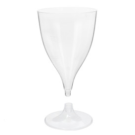 Plastic Stemmed Glass Wine Clear 200ml 2P (20 Units)