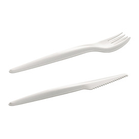Kraft Cardboard Cutlery Kit Fork and Knife (300 Units)