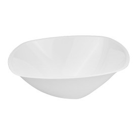 Plastic Bowl PP "Square" White 1250ml Ø21cml (60 Units)