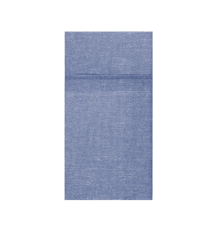 Pocket Fold Paper Napkins Vaquero Blue 40x40cm (30 units) 
