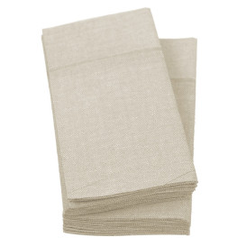 Pocket Fold Paper Napkins Vaquero Cream 40x40cm (30 units) 