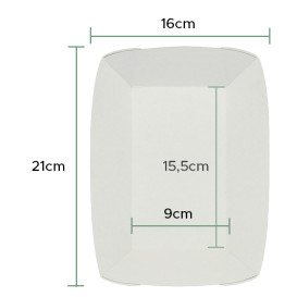 Paper Food Boat Tray Kraft 780ml 15,5x9x5,5cm (25 Units) 