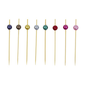 Bamboo “Pearl” Skewers Assortment 9cm (1.200 Units)  