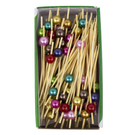 Bamboo “Pearl” Skewers Assortment 9cm (1.200 Units)  