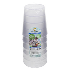 Reusable Durable Glass SAN Tumbler Frost 420ml (144 Units)