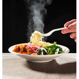 Sugarcane Bowl Bagasse Noodle White 710ml (50 Units) 