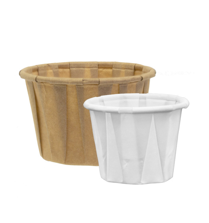 Pleated paper containers