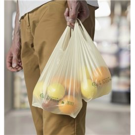 Plastic T-Shirt Bag Home Compost “Classic” 35x50cm 17,5µm (100 Units)