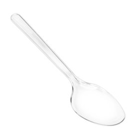 Reusable Plastic PS Spoon Transparent 18cm (1.000 Units)