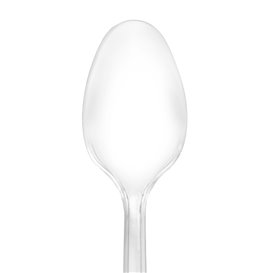 Reusable Plastic PS Spoon Transparent 18cm (1.000 Units)