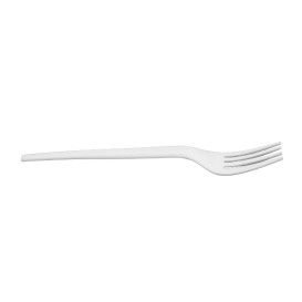 Compostable Reusable Fork in CPLA White 17cm (100 Units)
