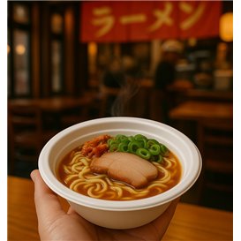 Sugarcane Bowl White 350ml Ø13,5cm (500 Units)