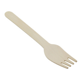 Wrapped Wooden Fork 16cm (50 Units)