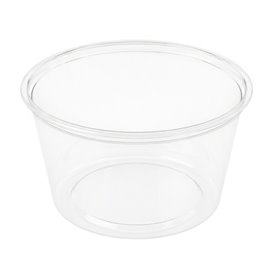 Plastic Food Container in PP Transparent  with Lid 470ml (50 Units)