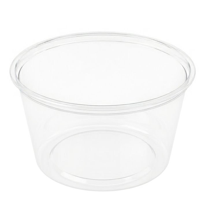 Plastic Food Container in PP Transparent  with Lid 470ml (50 Units)