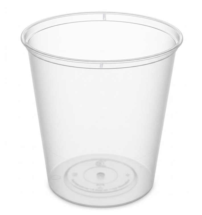 Plastic Food Container in PP Transparent  with Lid 1.000ml (25 Units)