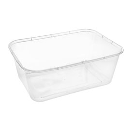 Rectangular Container in PP Transparent with Lid 1.500ml 20,4x15,3cm (500 Units)