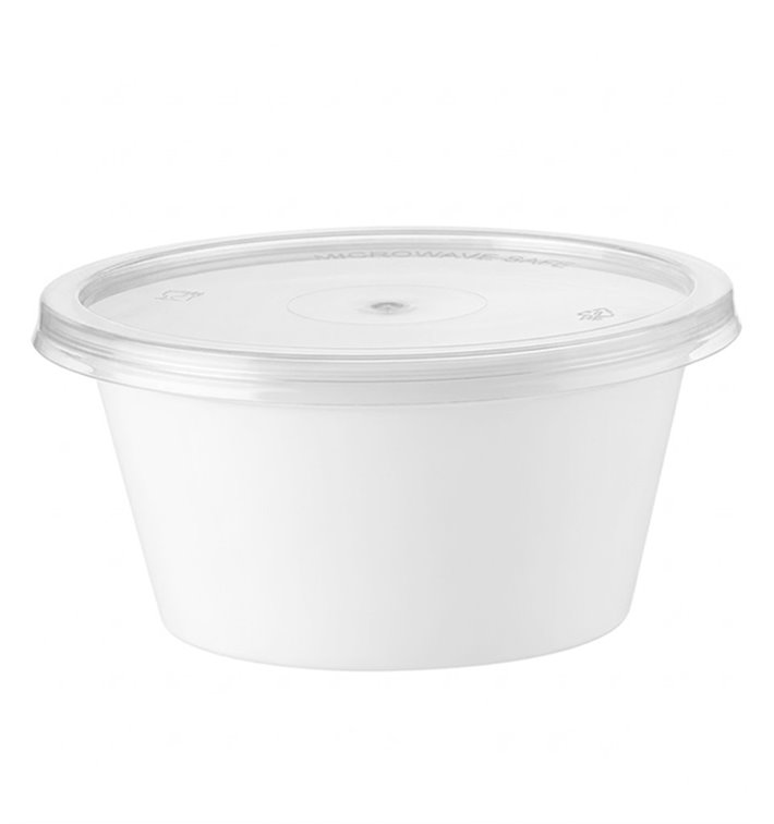 Sauce Cup in PP White avec Lid 2Oz/60ml (2.000 Units)