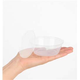 Hinge Sauce Cup in PP with Lid 6Oz/180ml (100 Units)