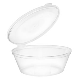 Hinge Sauce Cup in PP with Lid 6Oz/180ml (1.000 Units)