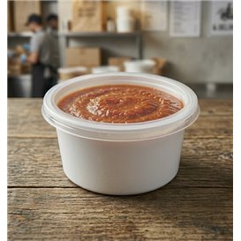 Sauce Cup in PP White avec Lid 2Oz/60ml (2.000 Units)
