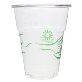 Compostable PLA Cup Clear 250ml Ø7,3cm (500 Units)