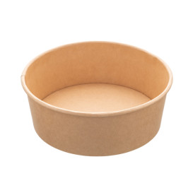 Salad Bowl Kraft Cardboard 750ml Ø15,0cm (300 Units)