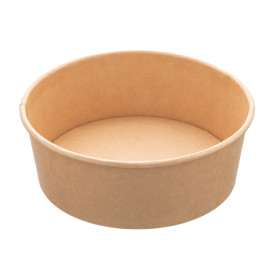 Salad Bowl Kraft Cardboard 1.000ml Ø16,6cm (50 Units)