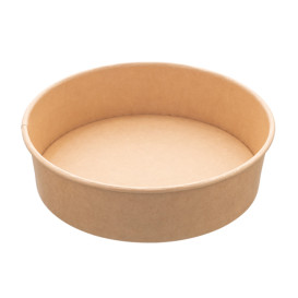 Salad Bowl Kraft Cardboard 950ml Ø18,5cm (300 Units)
