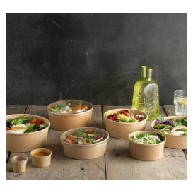 Lid in rPET for Soup Bowl 600/750ml Ø15,0cm (300 Units)