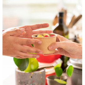 Dessert Cup Kraft Cardboard 250ml Ø9,0cm (500 Units)