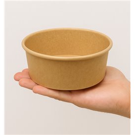 Multi-Food Bowl Kraft Cardboard 370ml Ø11,5cm (300 Units)