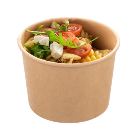Multi-Food Bowl Kraft Cardboard 550ml Ø11,5cm (300 Units)