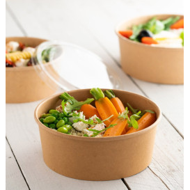 Salad Bowl Kraft Cardboard 600ml Ø15,0cm (300 Units)